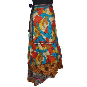 Falda Mágica Multiusos Estilo Sari Vintage, Diseño Boho, Multicolor, Cómoda para el Verano, Estilo Bohemio Hippie, Talla Única, Estilo Gitano - Product Image 4
