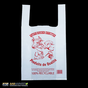 Bolsa de transporte de plástico HDPE, diseño de bolsas de embalaje de compras de alta resistencia, OEM, logotipo personalizado, embalaje de superficie Industrial - Product Image 3
