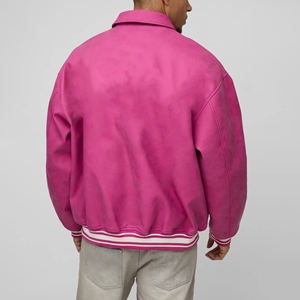 OEM Unisex Varsity <b>Jacket</b> Custom Letterman <b>Jacket</b> Premium Fleece Bomber Baseball <b>Jacket</b> Private Label Streetwear Manufacturer - Product Image 2