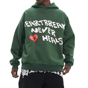 Sudadera con Capucha Personalizada para Hombre, Corte Regular, Estilo Urbano, Impresión Puff, Tela de Forro Polar, Sudadera con Capucha Gruesa para Invierno, Shamsher Sports - Product Image 1