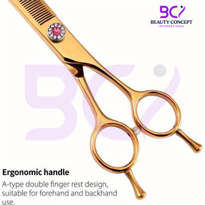 Tijeras de peluquería de alta calidad con tensión ajustable, de acero antioxidante, ligeras y de filo afilado para uso en salón y hogar. - Product Image 6