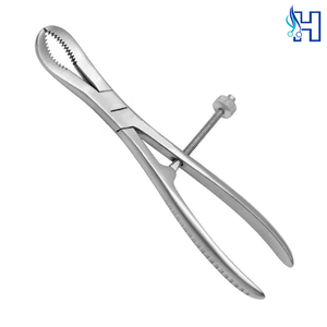 Orthopedic Bone Forceps 5.5 Inch Curved Surgical Stainless Steel Manual Reusable Plate Holding <b>Drill</b> <b>Guide</b> - Product Image 3