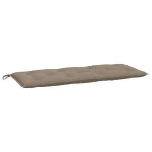 Ensemble de 2 coussins de banc de jardin en tissu Oxford taupe, 100% polyester, durables et élégants - Product Image 4