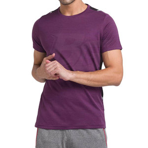 เสื้อยืดผู้ชายทรงสลิมฟิต แห้งเร็ว ทันสมัย ผลิตจากโพลีเอสเตอร์ 100% เนื้อผ้าถัก ระบายอากาศได้ดี น้ำหนักเบา เหมาะสำหรับการออกกำลังกาย - Product Image 4