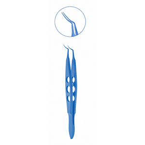 Pinces de Capsulorhexis en Titane Bleu, Pinces Chirurgicales Ophtalmiques de Haute Précision avec Embouts de Précision pour une Manipulation Contrôlée - Product Image 4
