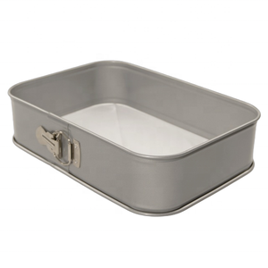 9x13 inch không dính <span class=keywords><strong>springform</strong></span> Bánh <span class=keywords><strong>Pan</strong></span> hình chữ nhật 33x22.8cm để nướng bánh pho mát và brownies - Product Image 4