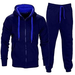 Brand New Men's <b>Winter</b> Hooded Casual Solid 100% Cotton Reversible Plus Size Track Suit Wholesale Customized - Product Image 2