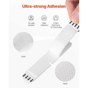34 Paia di Strisce Adesive Grandi per Appendere Quadri, Ganci Rimovibili per Parete - Product Image 3