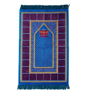 Tapis de prière islamique Janamaz, tapis de prière portables, tapis de prière pliables brodés en arabe 2026, tapis de prière musulman de voyage, faible MOQ - Product Image 5