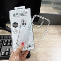Coques de téléphone antichoc transparentes en TPU rigide électroplaqué pour iPhone 12 13 14 15 16 17 18 Pro Max – Vente en gros usine