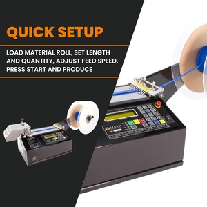 Heavy Duty <b>Paper</b> Cutter - Electronic Automatic <b>Cutting</b> <b>Machine</b> - Industrial Material Cutter for Tubing Ribbon - Product Image 5