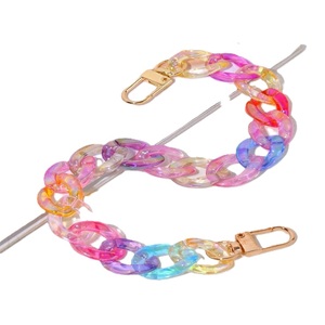 <b>Designer</b> Beaded Embroidery Resin Chain Links Gift Craft Fashion Bag Decoration Vintage Seed Beads Resin Chain Links Artistic - Product Image 5