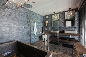Meilleures ventes : Revêtement mural en pierre de bluestone foncé antique du Vietnam pour la décoration intérieure des cheminées - Product Image 2