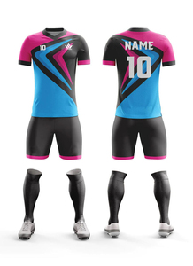 Maillot de football personnalisé sublimé pour homme, manches courtes, col en V, évacuation de l'humidité, séchage rapide, impression du nom du joueur sur le devant, coupe athlétique adulte - Product Image 5