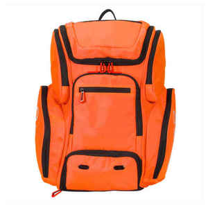 Customized Orange Unisex Fitness <b>Backpack</b> Nylon 40-<b>55L</b> Capacity Zipper Closure Adjustable Strap Casual Style Large Capacity - Product Image 1