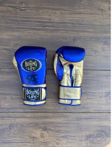 No Boxing No Life Canelo Real Cowhide Leather Lightweight Full Finger Breathable Boxing Gloves Mexican Style Hook and Loop - Product Image 2