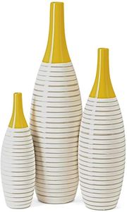 Ensemble de 2 vases modernes en laiton doré, faits à la main, pour décoration de table, idéal pour un cadeau de pendaison de crémaillère - Product Image 4
