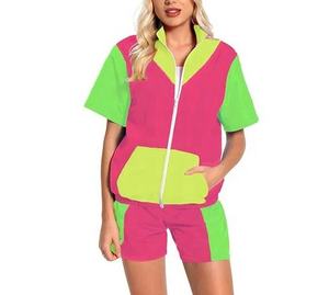 Traje Cortavientos de Alta Calidad para Mujer, Nuevo Diseño, Conjunto de 2 Piezas, Transpirable, con Capucha y Cuello Ajustable - Product Image 3