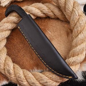 Traditional Viking Fixed Blade Knife High Carbon Steel Industrial Grade 58HRC Straight <b>Back</b> Multi-functional Camping Knife - Product Image 4