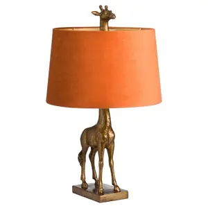 Lampe à ampoule LED girafe en aluminium Lampe de table décorative pour salon et chambre à coucher Lampe de bureau et de table d'étude