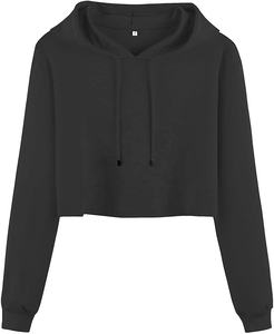 Workout Athletic Gym Crop <b>Tops</b> <b>Set</b> <b>Short</b> Sleeves Hooded for Women %100 Cotton Plussize Workout Gym Crop Factory Price - Product Image 4