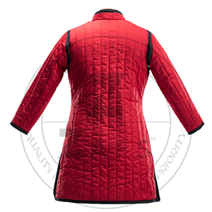 Medieval Gambeson Thick Padded Coat Full Sleeve Cotton Armor Long Length Aketon <b>Jacket</b> for Winter Reenactment Costume - Product Image 4