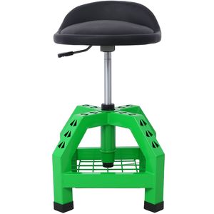 Taburete giratorio neumático de 360 grados de alta resistencia con ruedas verdes Mecánica Rolling Creeper Seat Shop Tool Storage Workbench - Product Image 1