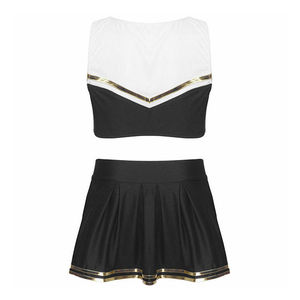 Uniforme de pom-pom girl sans manches, prix OEM, vente chaude, sublimation, uniformes professionnels, bonne qualité - Product Image 2