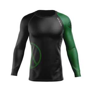 Rashguard OEM ODM Rashguard pour hommes, imprimé par sublimation, en spandex, Rashguard BJJ, Rashguard de gym, Rashguard de surf, Rashguard de plongée, Chemises de compression MMA - Product Image 4