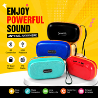 Mini haut-parleur portable LN-1009BT avec support de téléphone, antenne télescopique, radio FM, boîte à son sans fil de poche, vente en gros