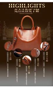 Custom Fashion Designer PU Leather Unisex Casual <b>Tote</b> Bags with Zipper Closure Waterproof Removable Strap - Product Image 4