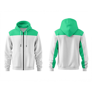 Vente en gros de sweat-shirts à fermeture éclair intégrale, design personnalisé, mélange coton et polyester, chauds pour l'hiver, pour hommes, femmes et jeunes, veste à capuche pour l'entraînement, vêtements de sport - Product Image 1