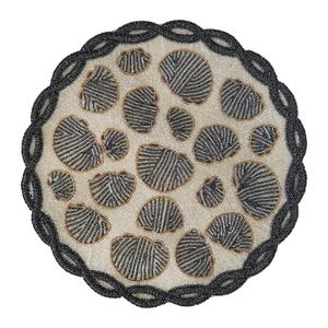 Luxury High End Handmade <b>beaded</b> <b>Placemat</b> 'Twisted Shells' - Product Image 1