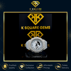 Venta Exclusiva Reloj de Lujo con Movimiento Automático de Alta Calidad, Resistente al Agua, con Diamantes Moissanite VVS y Correa de Acero Inoxidable - Product Image 6