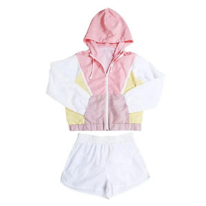 Conjunto de Pantalones Cortos y Chaqueta Cortavientos para Hombre, Diseño Moderno 2026, Primavera-Verano, Bloques de Color, con Logotipo Personalizado - Product Image 6