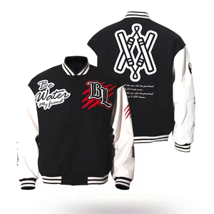 High Quality Vintage Hip Hop Satin Unisex <b>Canvas</b> Formal Spring Jacket Cotton Sleeve Embroidered Windproof Breathable Casual - Product Image 2