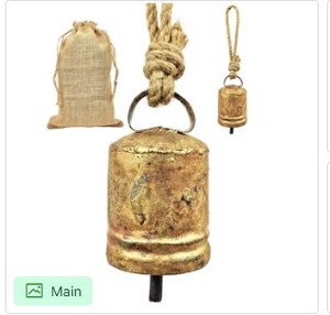 Juego de Adornos de Campanas de Copo de Nieve Hechas a Mano, Decoración Festiva Colgante, Decoración Rústica para las Fiestas, Diseño con Acentos Navideños - Product Image 6