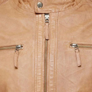 Leather Jacket Men Autumn Fashion Jackets Wear <b>Motor</b> Spliced 2026 Customized Casual Spring High Quality Canvas Fabric Jackets - Product Image 6