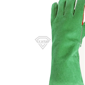 Custom Split Cowhide Leather Welding <b>Gloves</b> Heat Resistant Safety Work <b>Gloves</b> <b>Long</b> Cuff Industrial Protective <b>Gloves</b> - Product Image 6