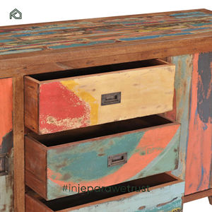 Elegante Mueble de TV Moderno de Madera Reciclada Sólida con Tamaños Personalizados para Sala de Estar, Muebles para el Hogar Hechos en Indonesia - Product Image 6