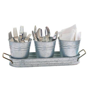 Support de rangement de cuisine moderne en cuivre galvanisé robuste à 5 niveaux, non pliable, avec poignées, pour ustensiles et couverts - Product Image 6