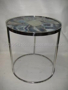 Modern Round <b>Nesting</b> Side <b>Tables</b> with Faux Marble Top and Metal Legs Contemporary Living Room Furniture Decorative Accent <b>Table</b> - Product Image 4