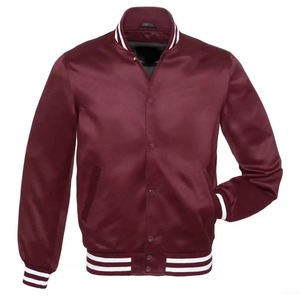 Premium Winter Satin <b>Jackets</b> with Custom Varsity Designs Waterproof & Eco-Friendly Front Logo <b>Slim</b> <b>Fit</b> - Product Image 6