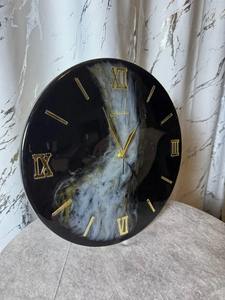 Horloge murale en résine artisanale de luxe, thème océan, moderne, surdimensionnée, veilleuse, mariage, Pâques, alimentée par piles, pour la maison - Product Image 2