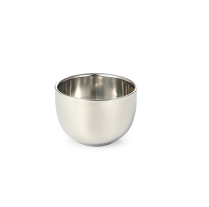 Lame en acier inoxydable, manche en acier, bol à raser réutilisable pour hommes, compatible avec la crème à raser, rasoirs, brosses - Product Image 5