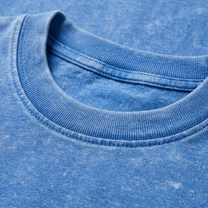 เสื้อยืดแขนสั้นลำลองผู้ชาย ทรงหลวม สีพื้น ล้างสีแบบแอซิด ผ้าฝ้าย 100% แห้งเร็ว ระบายอากาศดี เป็นมิตรกับสิ่งแวดล้อม ไม่หดตัว - Product Image 6
