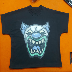 T-shirt en coton épais uni pour homme, 300 GSM, avec logo personnalisé, pour streetwear, t-shirt boxy - Product Image 1