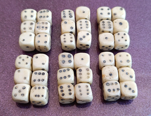 Dés de jeu en os et en corne, dés à six faces en os de buffle et de chameau, artisanat naturel - Product Image 6