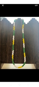 Collar de cuentas colorido de moda de 70 cm, accesorio de joyería con cuentas redondas para uso diario - Product Image 4