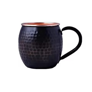 Mug en cuivre de luxe pour Moscow Mule, vaisselle en cuivre pur pour cocktails, cuisine et restaurant - Product Image 2